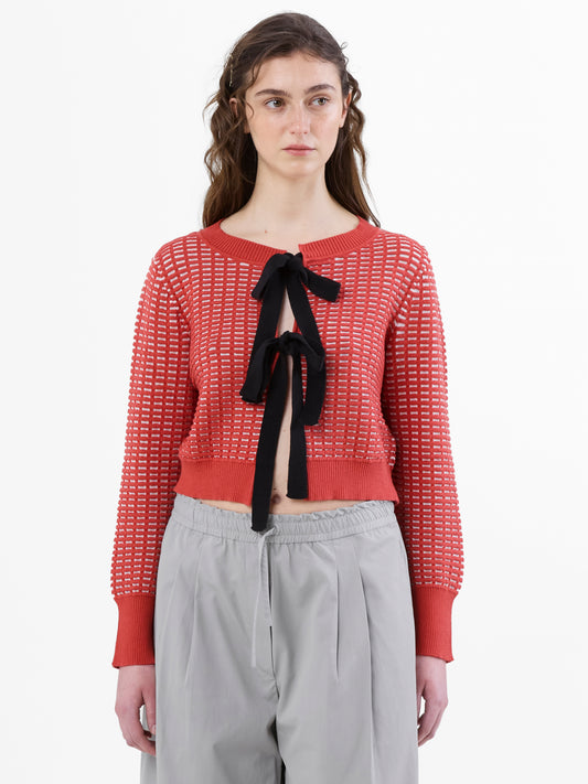 THE LOUISE CARDIGAN - red