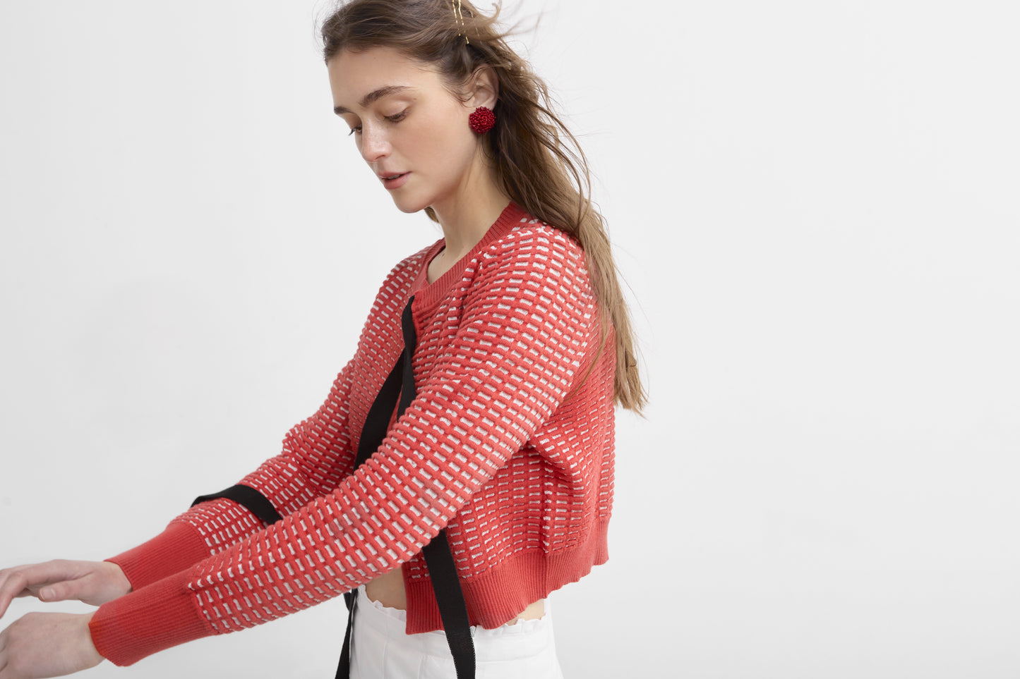 THE LOUISE CARDIGAN - red