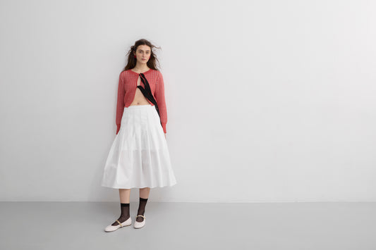THE GIARDINI PLEATED SKIRT